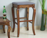 Denmark Solid Wood Bar Stool - Furniselan - Teak-Finish