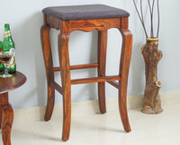 Denmark Solid Wood Bar Stool - Furniselan - Maple-Finish