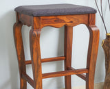 Denmark Solid Wood Bar Stool - Furniselan - Maple-Finish