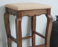 Denmark Solid Wood Bar Stool - Furniselan - Grey-Finish