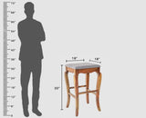 Denmark Solid Wood Bar Stool - Furniselan - Teak-Finish
