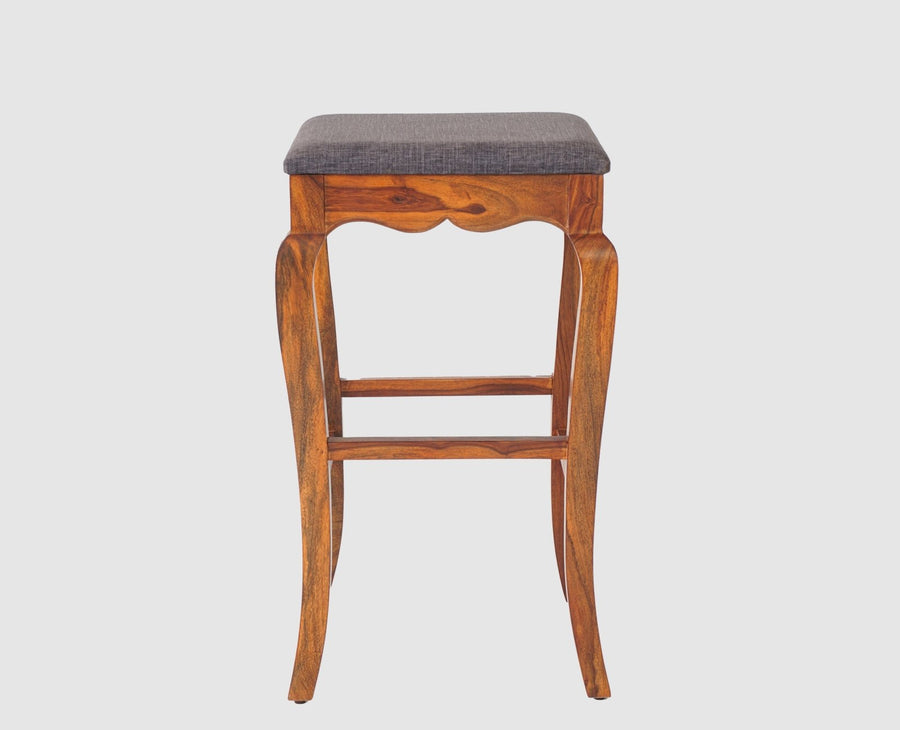 Denmark Solid Wood Bar Stool - Furniselan - Maple-Finish