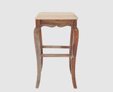 Denmark Solid Wood Bar Stool - Furniselan - Grey-Finish