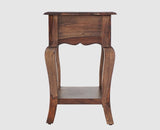 Denmark Solid Wood Bedside Table - Bedside Table - Furniselan - Grey-Finish