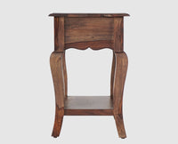 Denmark Solid Wood Bedside Table - Bedside Table - Furniselan - Grey-Finish