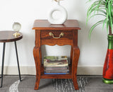 Denmark Solid Wood Bedside Table - Bedside Table - Furniselan - Maple-Finish