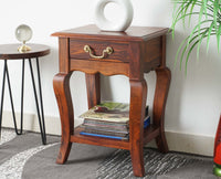 Denmark Solid Wood Bedside Table - Bedside Table - Furniselan - Maple-Finish