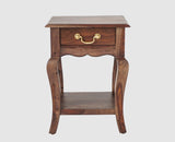 Denmark Solid Wood Bedside Table - Bedside Table - Furniselan - Grey-Finish