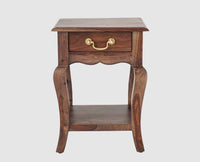 Denmark Solid Wood Bedside Table - Bedside Table - Furniselan - Grey-Finish