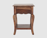 Denmark Solid Wood Bedside Table - Bedside Table - Furniselan - Grey-Finish