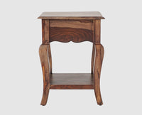 Denmark Solid Wood Bedside Table - Bedside Table - Furniselan - Grey-Finish