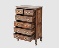 Denmark Solid Wood Chest of Drawer - Furniselan - Grey-Finish