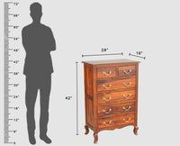 Denmark Solid Wood Chest of Drawer - Furniselan - Maple-Finish