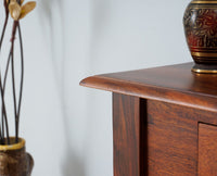 Denmark Solid Wood Dressing Table With Wall Hang Mirror - Furniselan-Maple-Finish