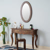 Denmark Solid Wood Dressing Table With Wall Hang Mirror - Furniselan-Teak-Finish