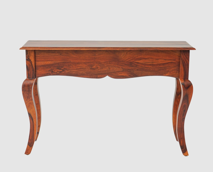 Denmark Solid Wood Dressing Table With Wall Hang Mirror - Furniselan-Maple-Finish