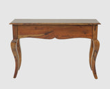 Denmark Solid Wood Dressing Table With Wall Hang Mirror - Furniselan-Teak-Finish