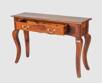Denmark Solid Wood Dressing Table With Wall Hang Mirror - Furniselan-Maple-Finish