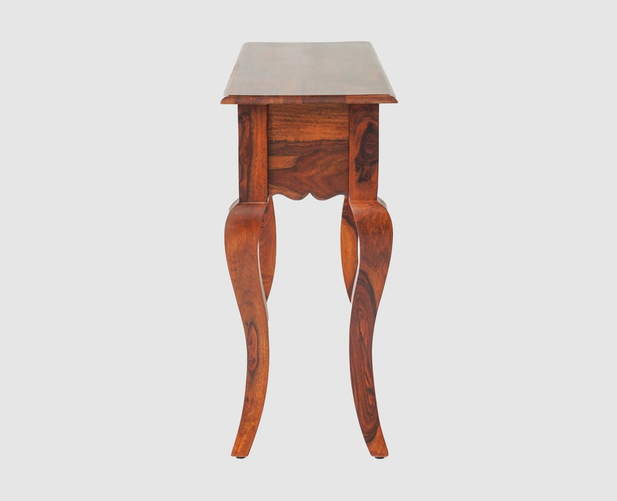 Denmark Solid Wood Dressing Table With Wall Hang Mirror - Furniselan-Maple-Finish