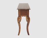 Denmark Solid Wood Dressing Table With Wall Hang Mirror - Furniselan-Teak-Finish