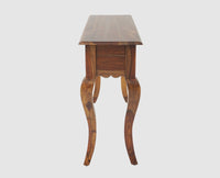 Denmark Solid Wood Dressing Table With Wall Hang Mirror - Furniselan-Teak-Finish