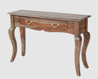 Denmark Solid Wood Dressing Table With Wall Hang Mirror - Furniselan-Grey-Finish