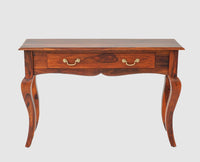 Denmark Solid Wood Dressing Table With Wall Hang Mirror - Furniselan-Maple-Finish