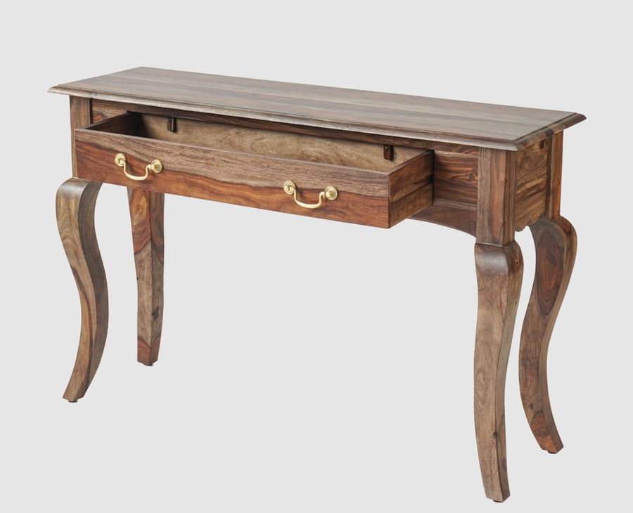 Denmark Solid Wood Dressing Table With Wall Hang Mirror - Furniselan-Grey-Finish