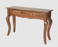 Denmark Solid Wood Dressing Table With Wall Hang Mirror - Furniselan-Teak-Finish