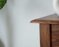 Denmark Solid Wood Dressing Table With Wall Hang Mirror - Furniselan-Teak-Finish
