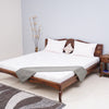Denmark Solid Wood King Size Bed - Furniselan-Teak-Finish