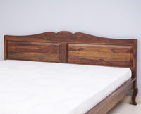 Denmark Solid Wood King Size Bed - Furniselan-Teak-Finish