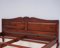 Denmark Solid Wood Queen Size Bed - Furniselan-Maple-Finish