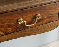Denmark Two Drawer Study and Laptop Table - Study Table - Furniselan - Teak-Finish