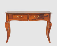 Denmark Two Drawer Study and Laptop Table - Study Table - Furniselan - Maple-Finish
