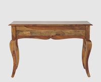 Denmark Two Drawer Study and Laptop Table - Study Table - Furniselan - Teak-Finish