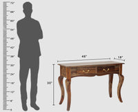 Denmark Two Drawer Study and Laptop Table - Study Table - Furniselan - Grey-Finish