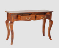 Denmark Two Drawer Study and Laptop Table - Study Table - Furniselan - Maple-Finish

