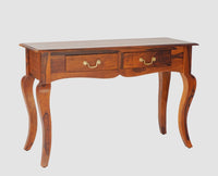 Denmark Two Drawer Study and Laptop Table - Study Table - Furniselan - Maple-Finish

