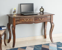 Denmark Two Drawer Study and Laptop Table - Study Table - Furniselan - Grey-Finish