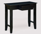 Denpasar Solid Wood Study Table with One Drawer - Study Table - Furniselan - Walnut-Finish