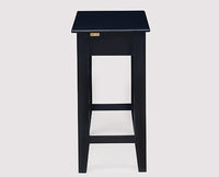Denpasar Solid Wood Study Table with One Drawer - Study Table - Furniselan - Walnut-Finish