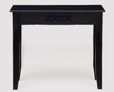 Denpasar Solid Wood Study Table with One Drawer - Study Table - Furniselan - Walnut-Finish