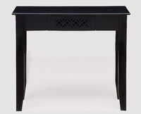 Denpasar Solid Wood Study Table with One Drawer - Study Table - Furniselan - Walnut-Finish