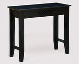 Denpasar Solid Wood Study Table with One Drawer - Study Table - Furniselan - Walnut-Finish