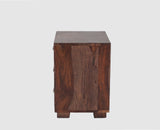Denver Solid Wood Three Drawer Bedside Table Furniselan-Grey-Finish