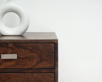 Denver Solid Wood Three Drawer Bedside Table Furniselan-Grey-Finish