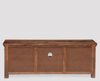 Dhaka Solid Wood Two Doors & Door Tv Cabinet-Rustic Teak Finish - Tv Cabinet - Furniselan-Rustic-Teak-Finish