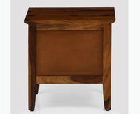 Dnipro Solid Wood Two Drawers Bedside Table - Bedside Table - Furniselan-Teak-Finish