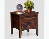Dnipro Solid Wood Two Drawers Bedside Table
